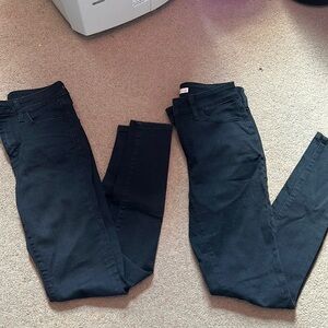 bundle of 2 pairs of black jeggings & 1 pair of shorts